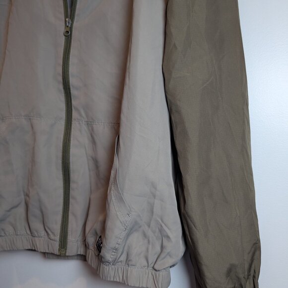 ONEILL MEN'S SIZE S COLOR BLOCK WINDBREAKER JACKET OLIVE AND TAN - Picture 3 of 8